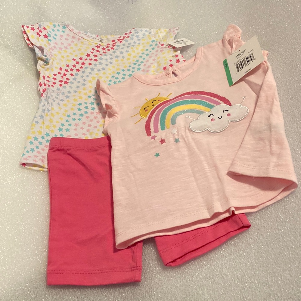 ⭐️ 3x's Host Pick!!! ⭐️ NWT - Little Me 3-Pc Matching Girls Summer Set - Sz 18M